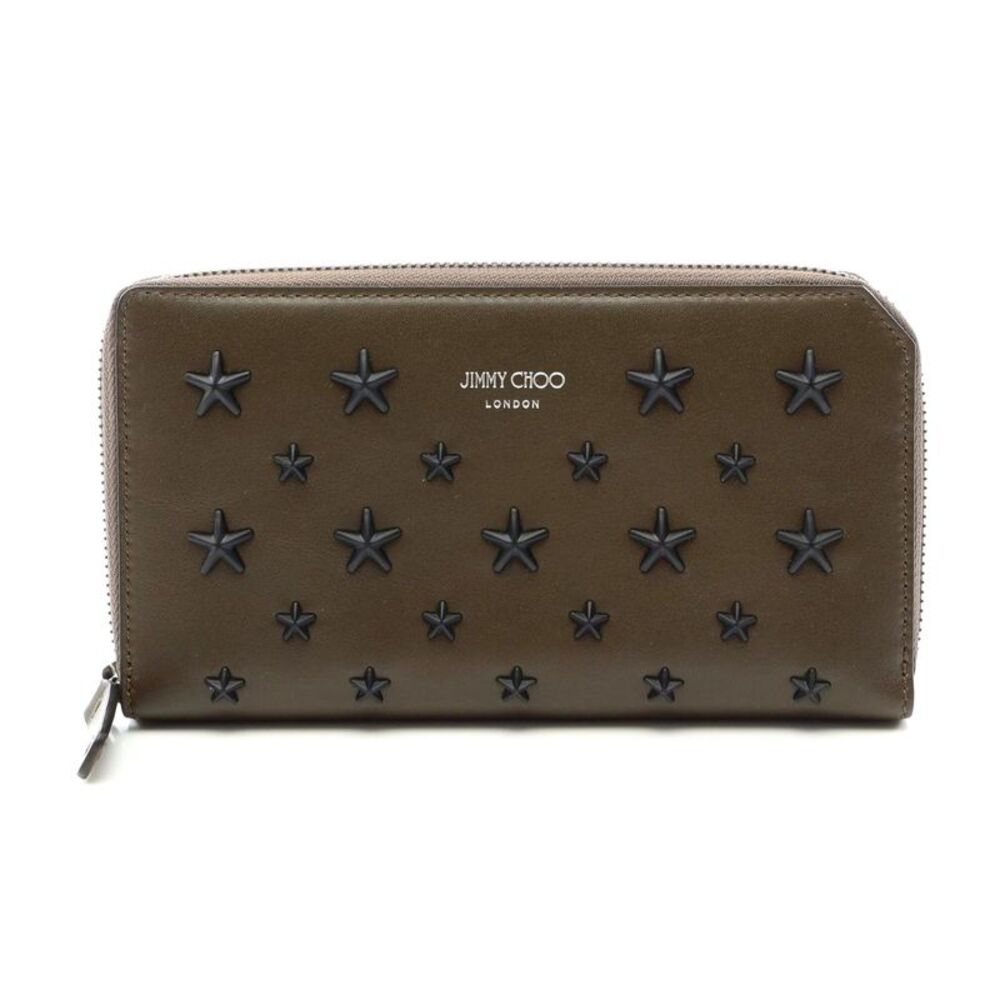 Jimmy Choo Carnaby Star Studs Leather Wallet